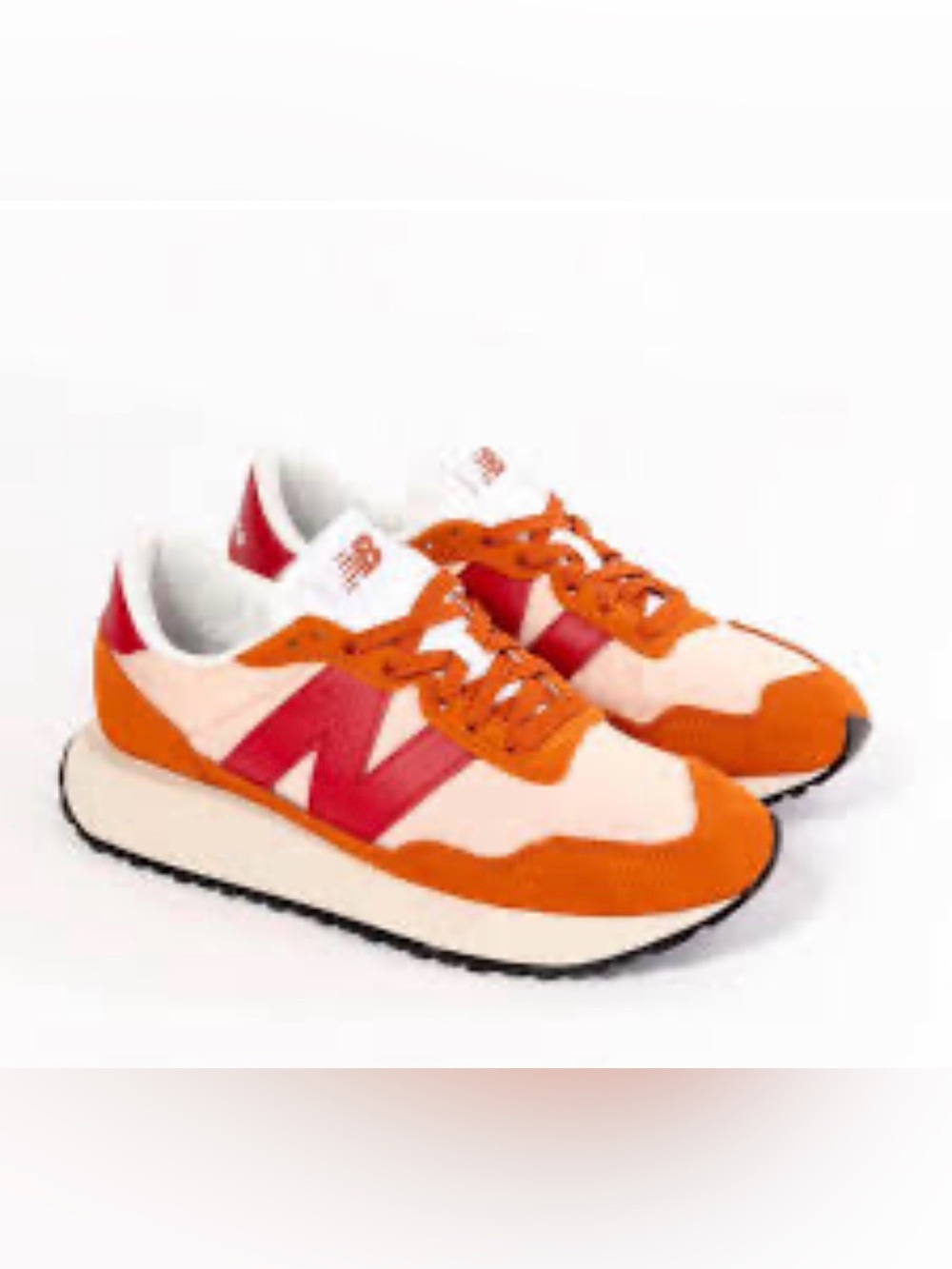 New Balance Women's 237 Orange and Pink Retro Running Sneakers